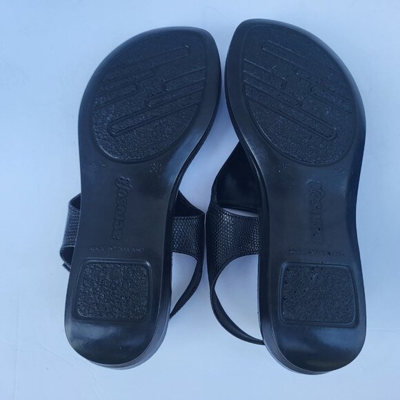 .Aerosoft - Motif Jeweled Thong Adjustable Ankle Strap Sandals For Women -8 - Picture 4 of 5